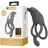 Pretty Love Seth Master Vibrating Cock Ring Grey Vibrating Cock Rings